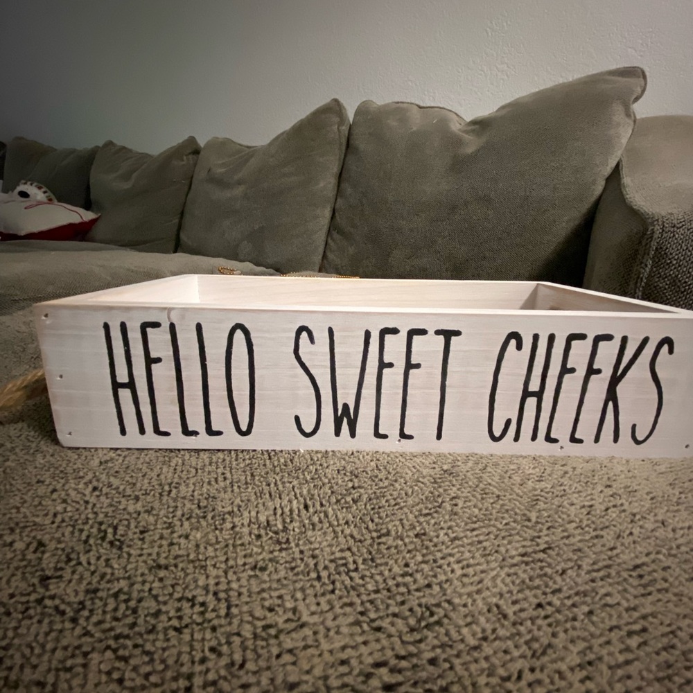 Wooden Toilet Accessory Box